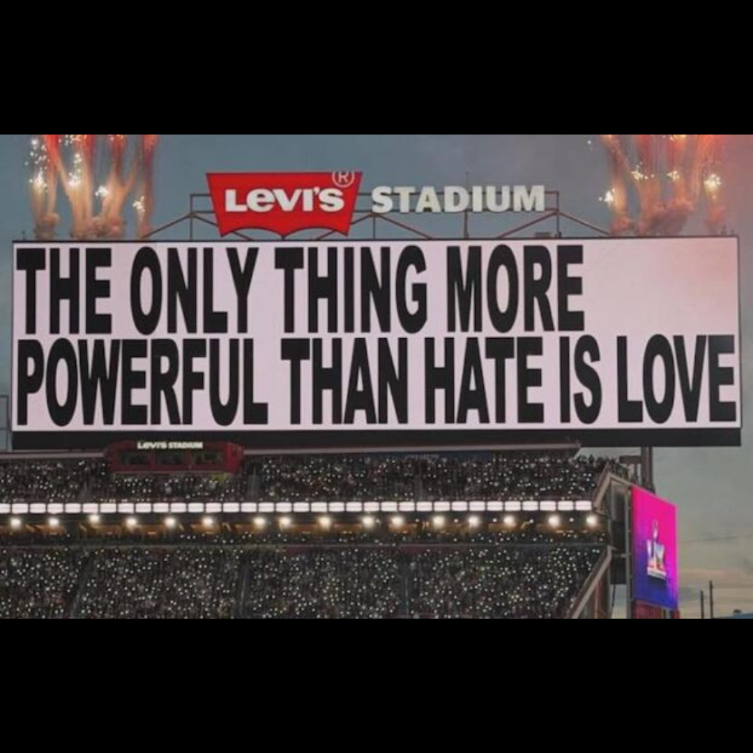 Love is more powerful than hate